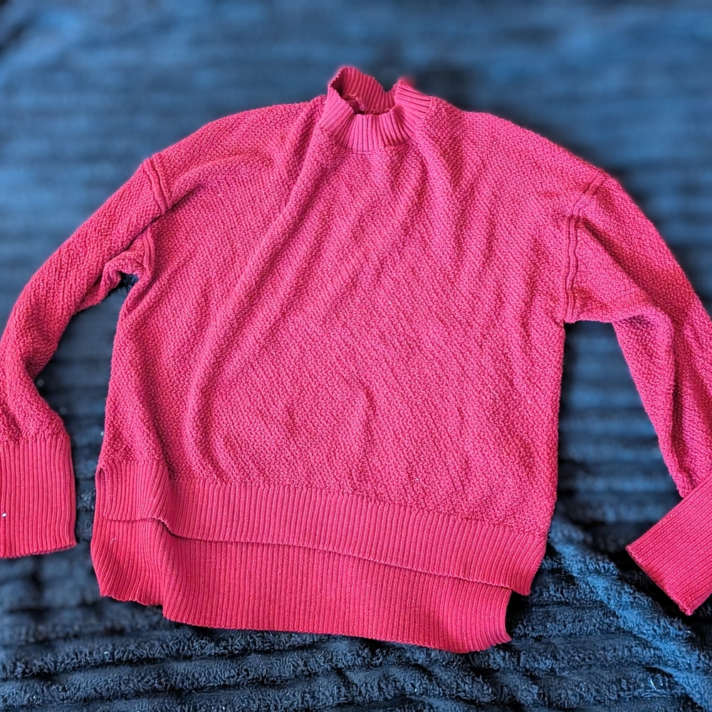 Women's burgundy Turtleneck Sweater